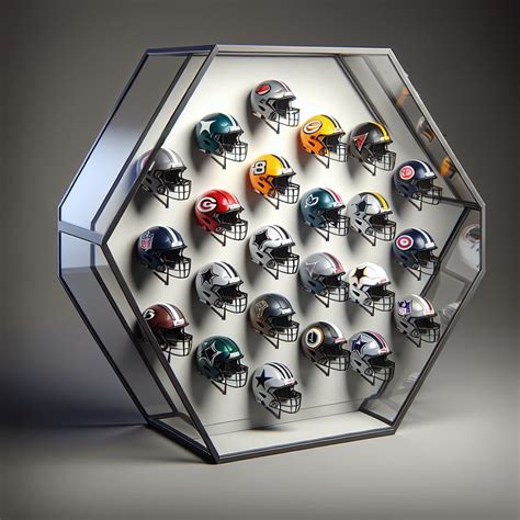 Football Mini NFL - Clear Acrylic, No Logo, For Collectors Helmet ...