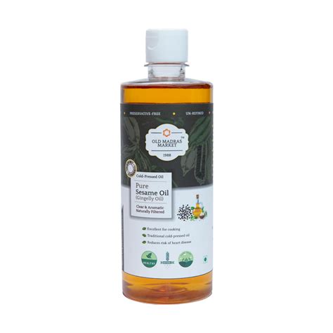 Cold Pressed Sesame Oil – Authentic Gingelly Oil – Old Madras Market