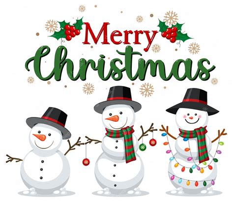 Clipart Christmas Snowman