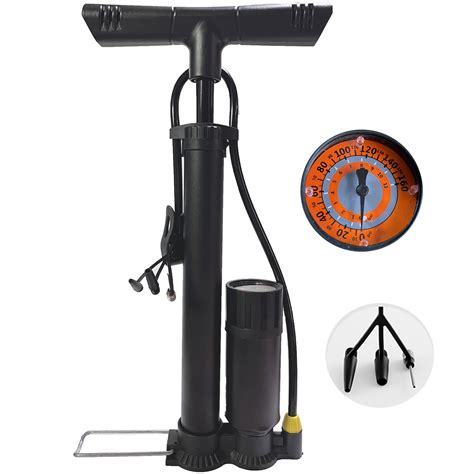 Schanno Mountain Bike Pump, 160PSI High-Pressure Floor Pump with ...