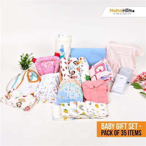 New Born Baby Essentials Gift Combo Box -0-6 Months- 35 Items – Moms Home