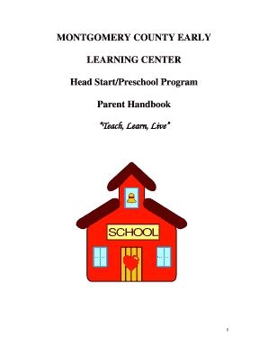 Fillable Online montgomery k12 ky Montgomery County Early Learning ...