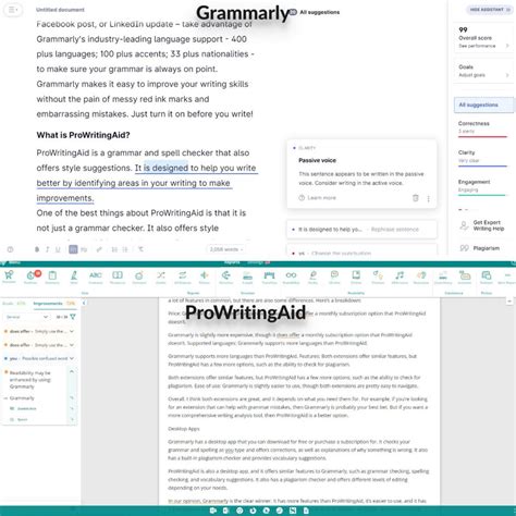 Prowritingaid Vs Grammarly