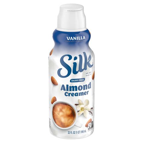 Silk Almond Creamer, Vanilla, Smooth, Lusciously Creamy Dairy Free and ...