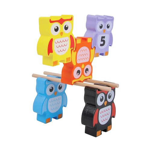 Wooden Owl Stacker toy - Owl Balancing Game – Toystorey