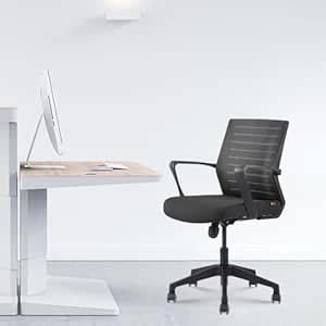 BOSQ Mid Back Home Office Desk Chair | Ergonomic Design with Center ...
