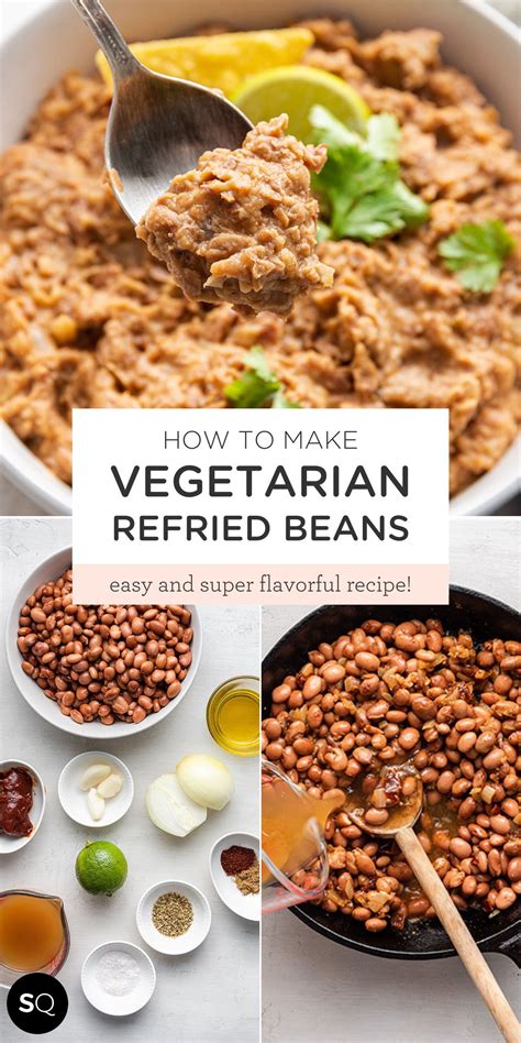 Healthy Vegetarian Refried Beans (Easy Meal Prep Idea!) | Recipe ...