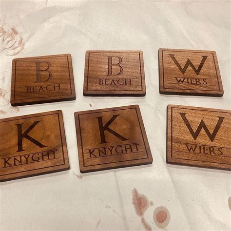 Make and Take: Personalized Laser-Cut Hardwood Coasters, Kzoo Makers ...
