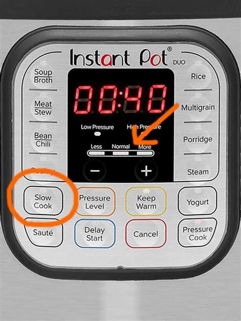 Image result for Instant Pot Slow Cooking Mode