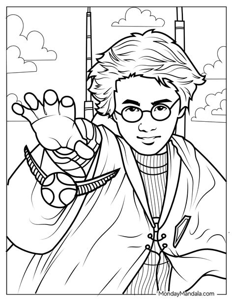 44 Harry Potter Coloring Pages (Free PDF Printables) | Harry potter ...