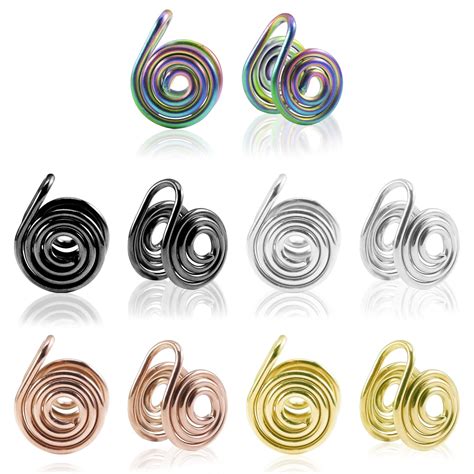 Buy Ahouws 5 Pcs Pressure Earrings for Keloids, 10mm Stainless Steel ...