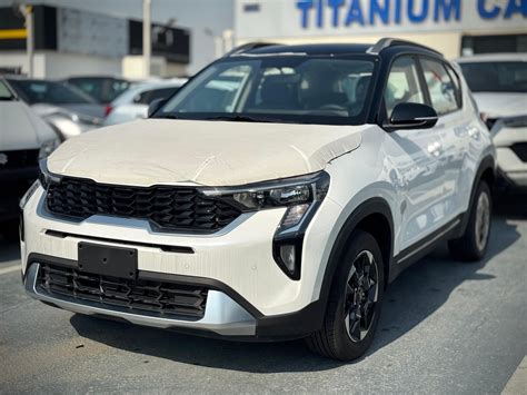 Kia Sonet LX 1.5L Petrol 2024 Model Year White Color Exterior - Atocars