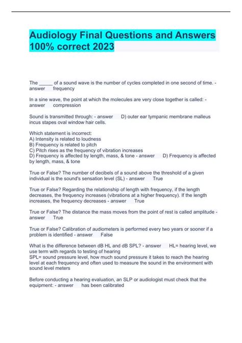 Image result for Audio Bee Test Answers