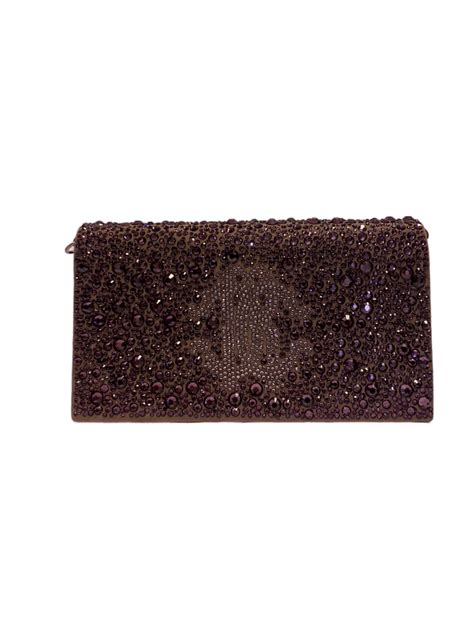 Buy Pre-Owned Authentic Roberto Cavalli Crystal Embellished Suede ...