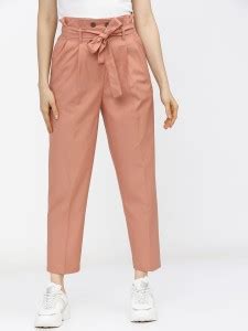 Tokyo Talkies Regular Fit Women Pink Trousers - Buy Tokyo Talkies ...