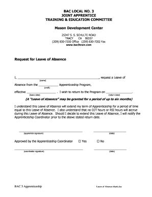 Fillable Online BAC LOCAL NO Fax Email Print - pdfFiller