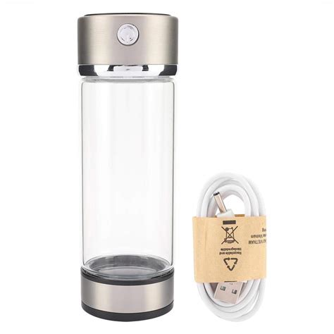 Buy TOPINCN Water Cups Rich Hydrogen Water Purifier Filter Glass Bottle ...