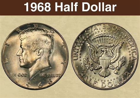 1968 Half Dollar Coin Value (Errors List, "D" & "S" Mint Mark Worth ...