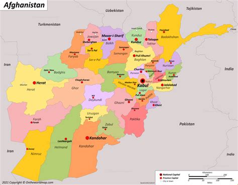 Afghanistan Map | Detailed Maps of Islamic Emirate of Afghanistan