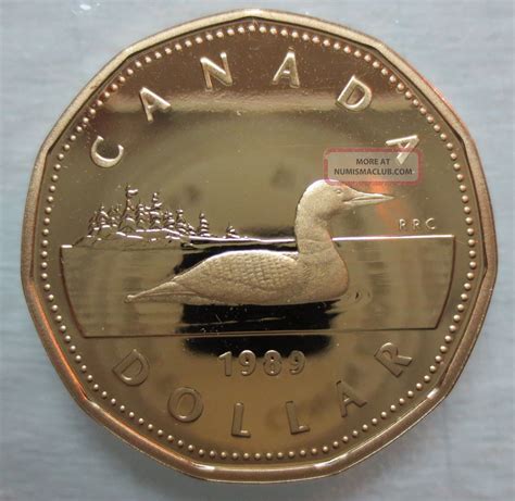 1989 Canada Loonie Proof One Dollar Coin