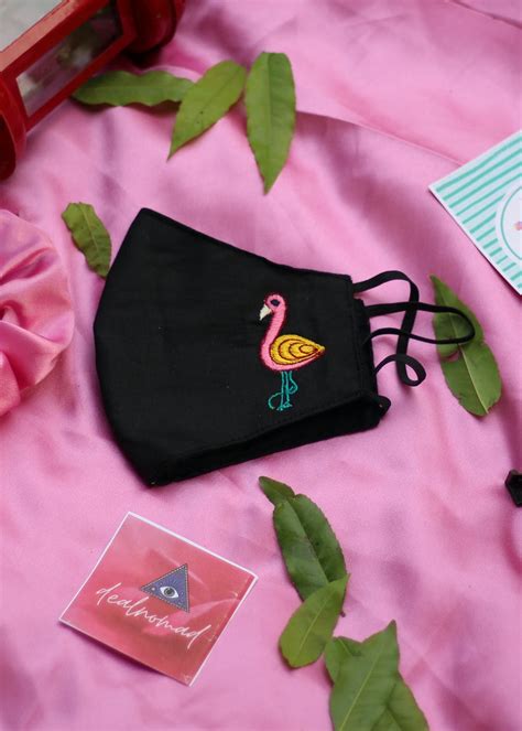 Get Swan Embroidered Mask at ₹ 300 | LBB Shop