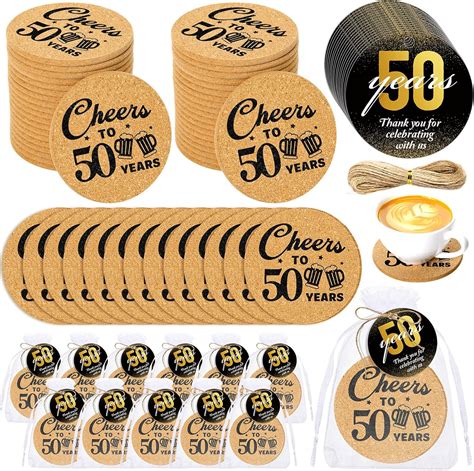 Amazon.com: Sieral 50 Sets 50th Birthday Party Favors for Guests Cheers ...