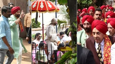 Band Baaja Baarat! Dulha Karan Deol Arrives On Godhi, Suuny, Bobby ...