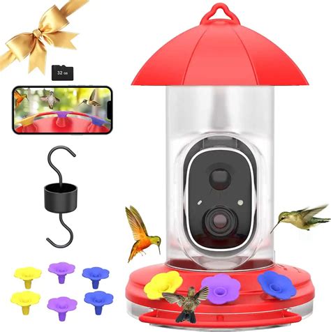 Hummingbird SMART Feeder with AI Camera - 1080P Wireless Watching