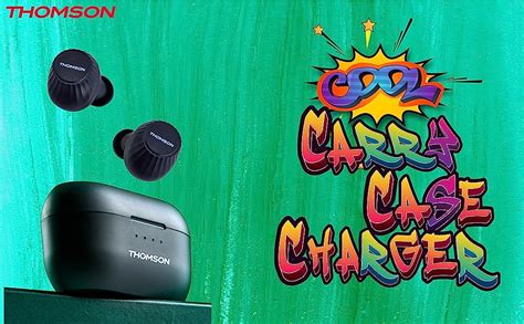 Thomson Btw10 Bluetooth Truly Wireless in Ear Earbuds with Mic (5.0) w ...