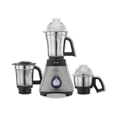 Buy Preethi Steele 110V Mixer Grinder for Kitchen | 3 Jar, 550W Mixie ...