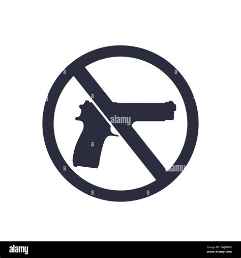 no guns sign with a pistol, no weapons vector Stock Vector Image & Art ...