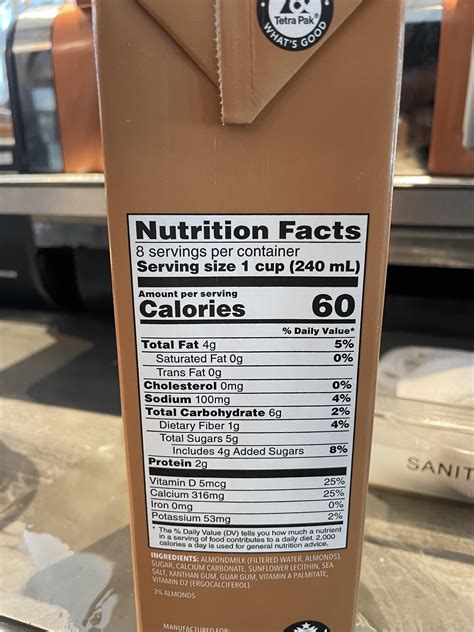 Almond Milk Nutrition Facts