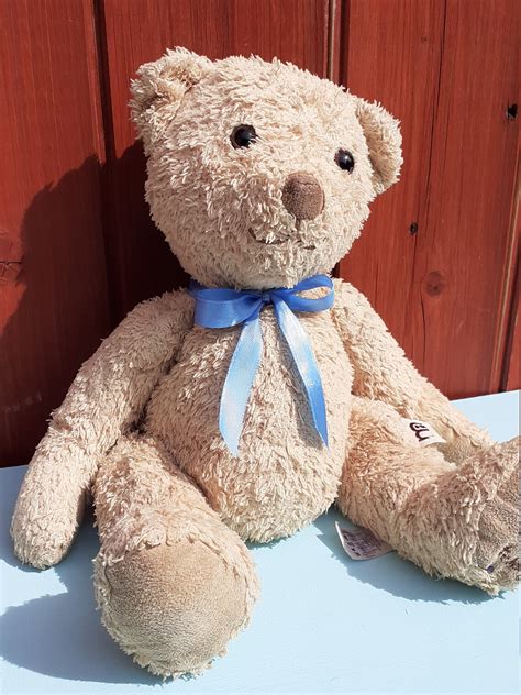 Mothercare My First Teddy Bear 1990s Vintage Soft Beanie - Etsy India