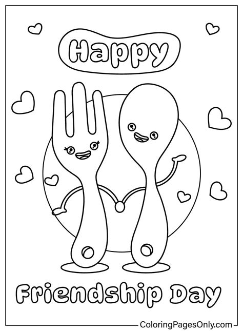 40+ Friendship Coloring Pages - Free Printable PDF & Online Coloring