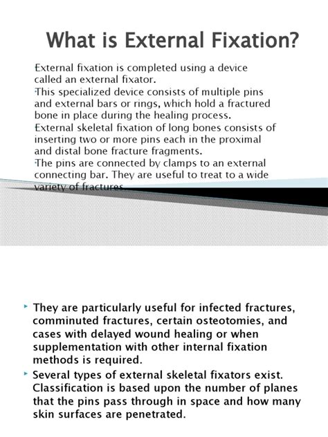 Image result for External Fixation Explained