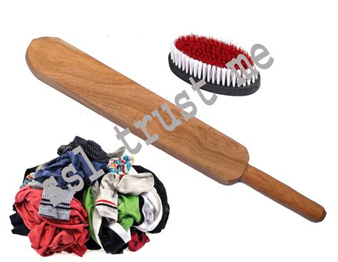 SSL TRUST ME Set of 2 Wooden Hand Bat/Thapki/Mogri/Hand Paddle/thaapi ...