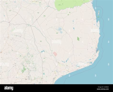 Gaza, province of Mozambique. Open Street Map Stock Photo - Alamy