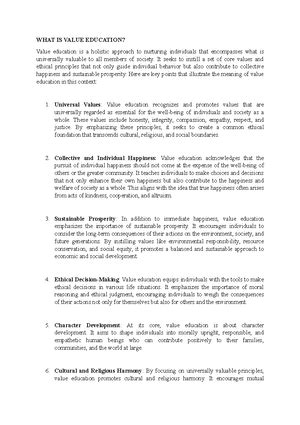 Human values notes - Human Values UNIT 5 Q 1. What is ethical human ...