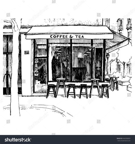 Outdoor Cafe Sketch