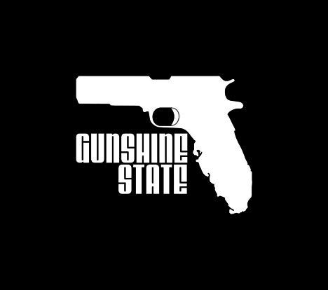 Gunshine State Florida Gun Rights Decal Vinyl Sticker|Cars Trucks Vans ...