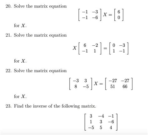 Image result for Matrix Equation Example