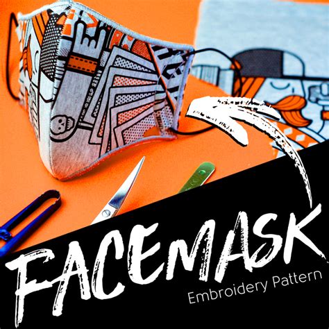 Image result for Designer Face Mask Pattern
