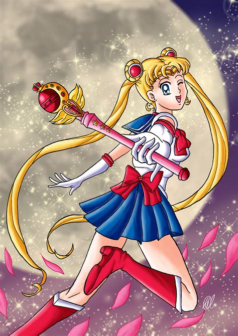ArtStation - Moon Power! - Sailor Moon