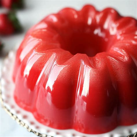 Creamy Strawberry Jello Mold - DDD Recipe