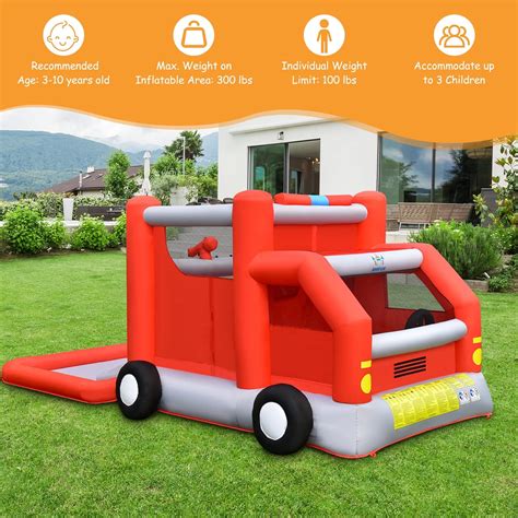 BOUNTECH Inflatable Water Bounce House, Fire Truck India | Ubuy