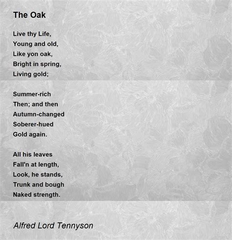 The Oak Poem by Alfred Lord Tennyson - Poem Hunter