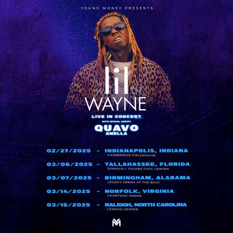 Lil Wayne announces 5 U.S. shows for 2025 accompanied by Quavo and ...