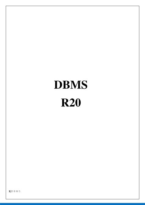 DBMS - Complete Notes for the subjects of bachelor of computer ...