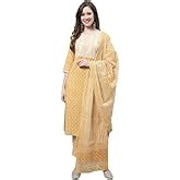 Rajnandini Women's Pure Cambric Cotton Embroidered Kurta Set with ...