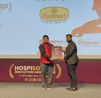 Haldiram's Nagpur Wins at the 2023 HospiSource Innovation Awards for ...